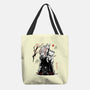 Turbo And Okarun Sumi-e-None-Basic Tote-Bag-Astrobot Invention