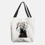Turbo And Okarun Sumi-e-None-Basic Tote-Bag-Astrobot Invention