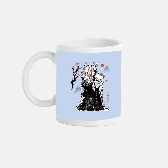 Turbo And Okarun Sumi-e-None-Mug-Drinkware-Astrobot Invention