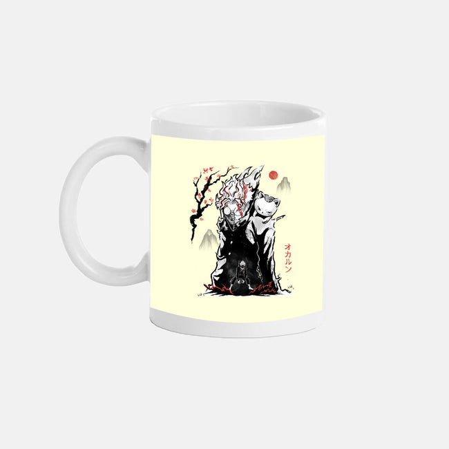 Turbo And Okarun Sumi-e-None-Mug-Drinkware-Astrobot Invention