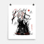 Turbo And Okarun Sumi-e-None-Matte-Poster-Astrobot Invention