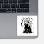 Turbo And Okarun Sumi-e-None-Glossy-Sticker-Astrobot Invention