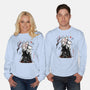 Turbo And Okarun Sumi-e-Unisex-Crew Neck-Sweatshirt-Astrobot Invention