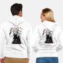 Turbo And Okarun Sumi-e-Unisex-Zip-Up-Sweatshirt-Astrobot Invention