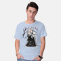 Turbo And Okarun Sumi-e-Mens-Basic-Tee-Astrobot Invention