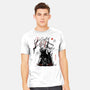 Turbo And Okarun Sumi-e-Mens-Heavyweight-Tee-Astrobot Invention