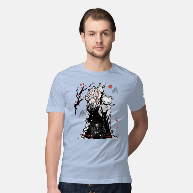 Turbo And Okarun Sumi-e-Mens-Premium-Tee-Astrobot Invention