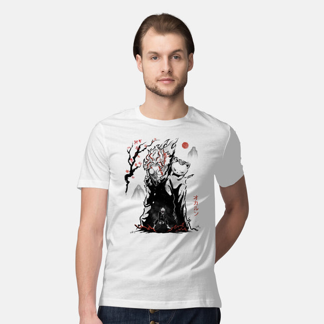 Turbo And Okarun Sumi-e-Mens-Premium-Tee-Astrobot Invention