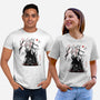 Turbo And Okarun Sumi-e-Unisex-Basic-Tee-Astrobot Invention