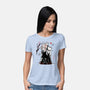 Turbo And Okarun Sumi-e-Womens-Basic-Tee-Astrobot Invention