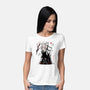 Turbo And Okarun Sumi-e-Womens-Basic-Tee-Astrobot Invention