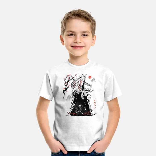 Turbo And Okarun Sumi-e-Youth-Basic-Tee-Astrobot Invention