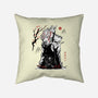 Turbo And Okarun Sumi-e-None-Removable Cover w Insert-Throw Pillow-Astrobot Invention