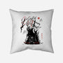 Turbo And Okarun Sumi-e-None-Removable Cover w Insert-Throw Pillow-Astrobot Invention