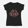 Big Pile Of-Womens-V-Neck-Tee-daobiwan