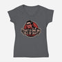 Big Pile Of-Womens-V-Neck-Tee-daobiwan
