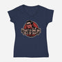 Big Pile Of-Womens-V-Neck-Tee-daobiwan