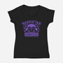 Manhattan Gargoyles-Womens-V-Neck-Tee-Boggs Nicolas