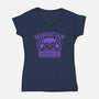 Manhattan Gargoyles-Womens-V-Neck-Tee-Boggs Nicolas