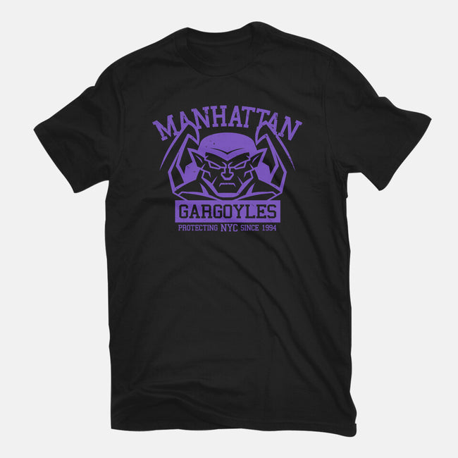 Manhattan Gargoyles-Womens-Fitted-Tee-Boggs Nicolas