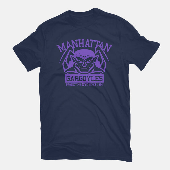 Manhattan Gargoyles-Womens-Fitted-Tee-Boggs Nicolas
