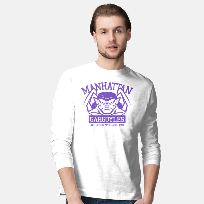 Manhattan Gargoyles-Mens-Long Sleeved-Tee-Boggs Nicolas