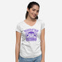 Manhattan Gargoyles-Womens-V-Neck-Tee-Boggs Nicolas