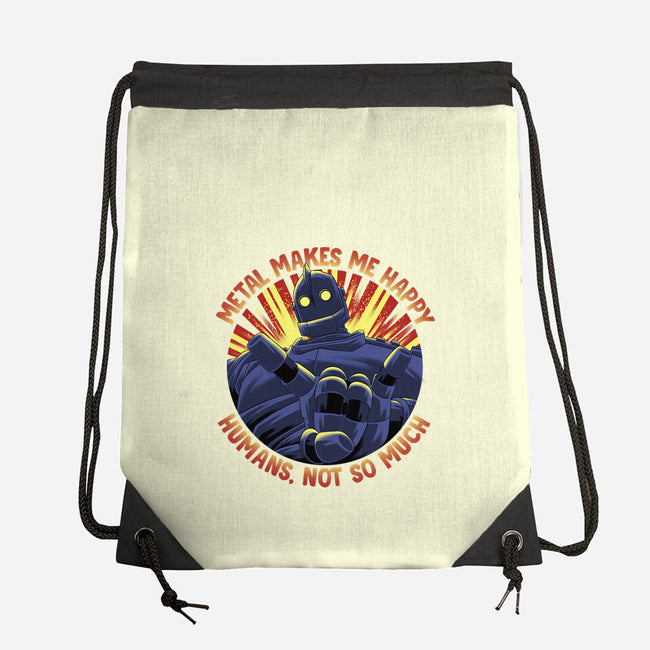 Metal Makes Me Happy-None-Drawstring-Bag-rmatix