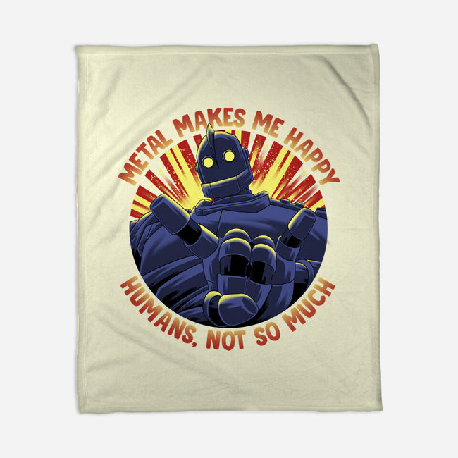 Metal Makes Me Happy-None-Fleece-Blanket-rmatix