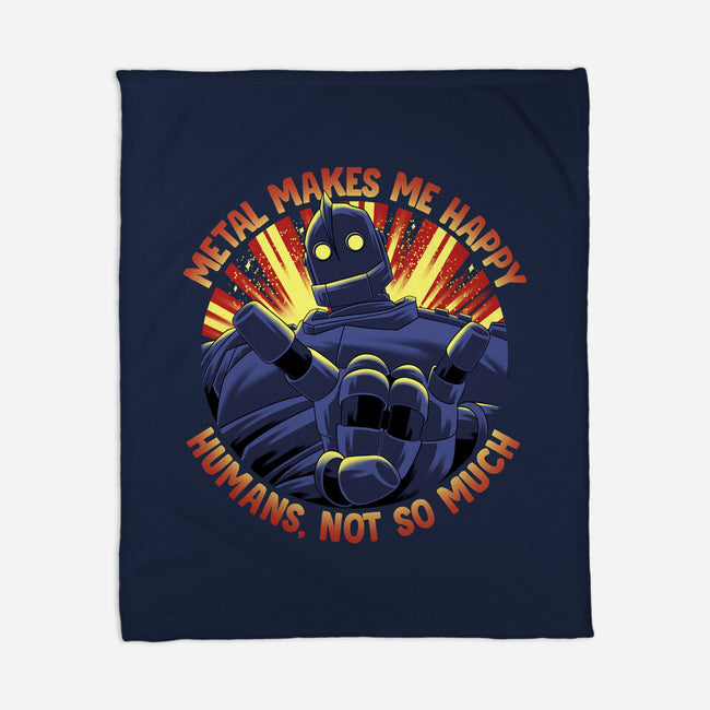 Metal Makes Me Happy-None-Fleece-Blanket-rmatix