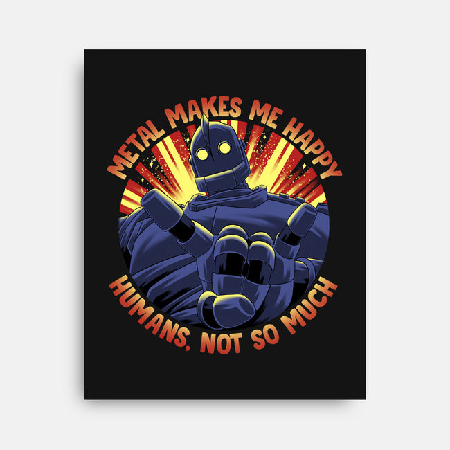 Metal Makes Me Happy-None-Stretched-Canvas-rmatix