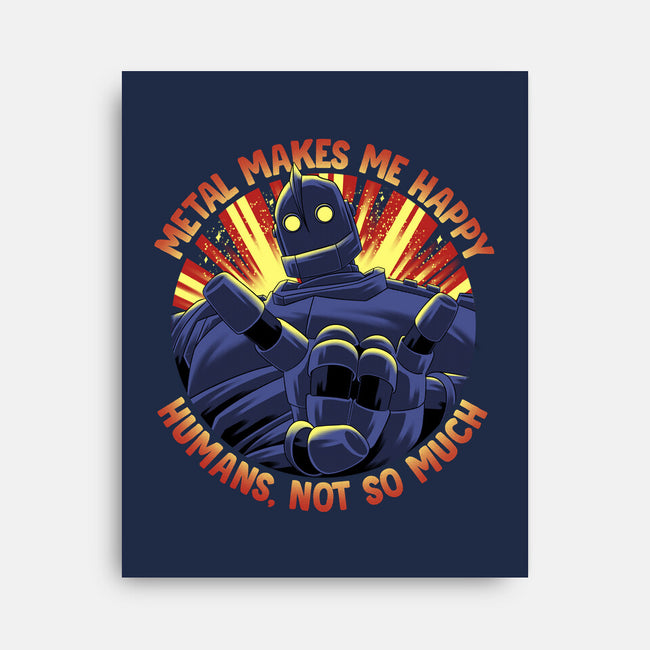 Metal Makes Me Happy-None-Stretched-Canvas-rmatix