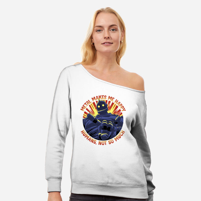 Metal Makes Me Happy-Womens-Off Shoulder-Sweatshirt-rmatix
