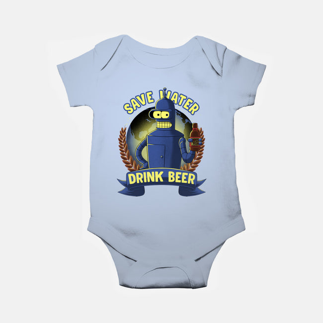 Drink Beer And Save Water-Baby-Basic-Onesie-rmatix
