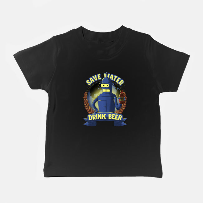 Drink Beer And Save Water-Baby-Basic-Tee-rmatix