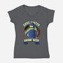 Drink Beer And Save Water-Womens-V-Neck-Tee-rmatix
