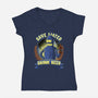 Drink Beer And Save Water-Womens-V-Neck-Tee-rmatix