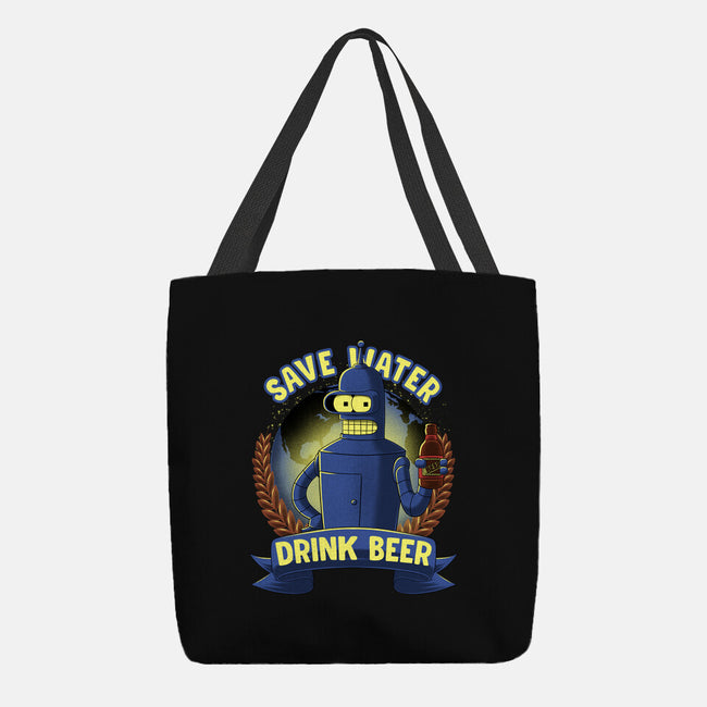 Drink Beer And Save Water-None-Basic Tote-Bag-rmatix