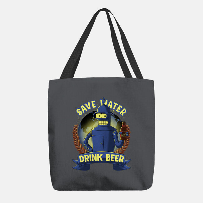 Drink Beer And Save Water-None-Basic Tote-Bag-rmatix