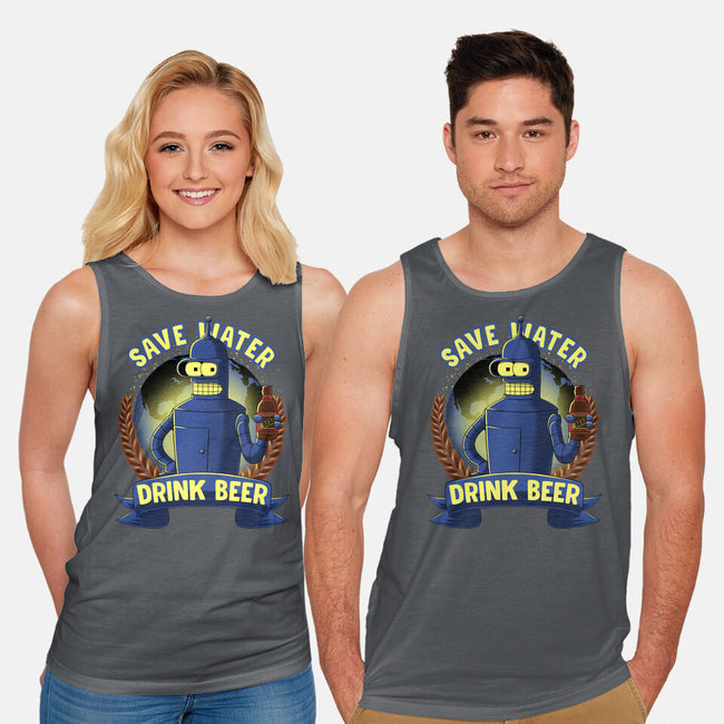 Drink Beer And Save Water-Unisex-Basic-Tank-rmatix