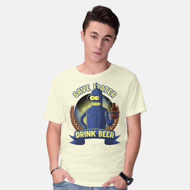 Drink Beer And Save Water-Mens-Basic-Tee-rmatix