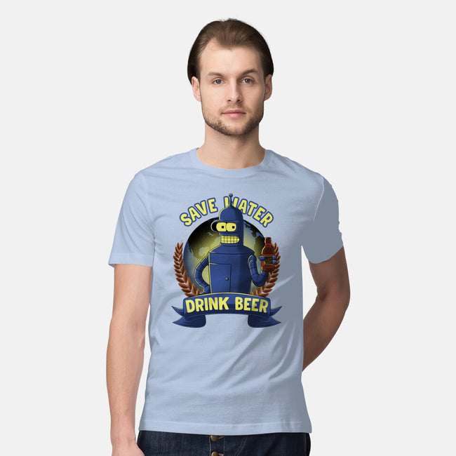 Drink Beer And Save Water-Mens-Premium-Tee-rmatix