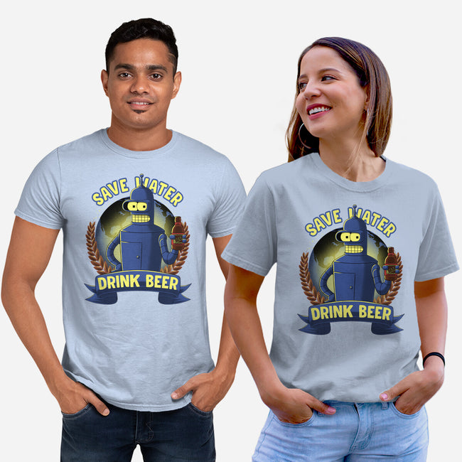 Drink Beer And Save Water-Unisex-Basic-Tee-rmatix