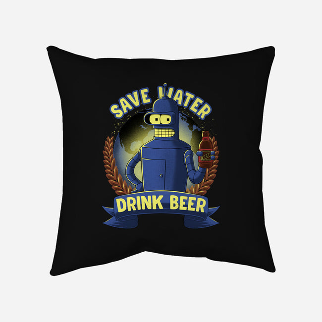 Drink Beer And Save Water-None-Removable Cover w Insert-Throw Pillow-rmatix