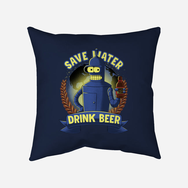 Drink Beer And Save Water-None-Removable Cover w Insert-Throw Pillow-rmatix