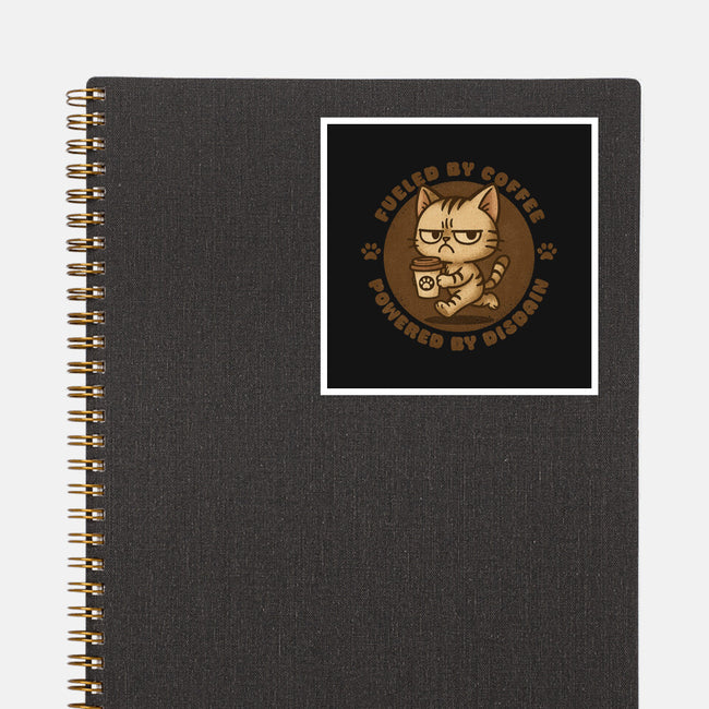 Fueled By Coffee-None-Glossy-Sticker-Lorets