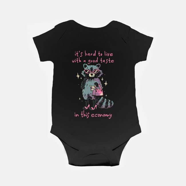 Good Taste Raccoon-Baby-Basic-Onesie-eduely