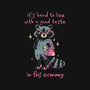 Good Taste Raccoon-Womens-Fitted-Tee-eduely