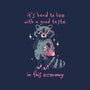 Good Taste Raccoon-Womens-Fitted-Tee-eduely