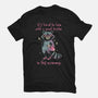 Good Taste Raccoon-Womens-Fitted-Tee-eduely